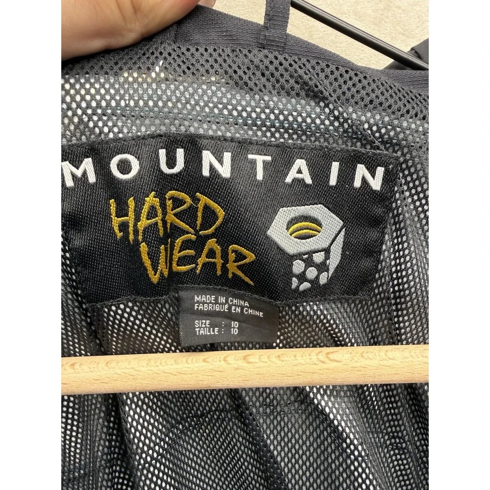 Mountain HardWear Conduit Jacket Women's 10 Blue Hooded Full Zip Ski Snow Rain